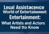 Eğlencenin Dünyasında Hukuki Yardım: Sanatçılar ve Oyuncular İçin Bilinmesi Gerekenler Legal Assistance in the World of Entertainment: What Artists and Actors Need to Know