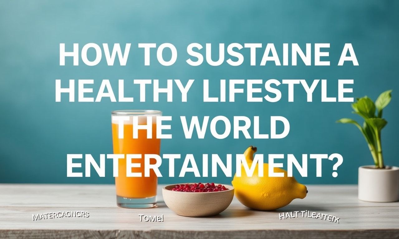 Eğlence Dünyasında Sağlıklı Bir Yaşam Tarzı Nasıl Sürdürülür?
