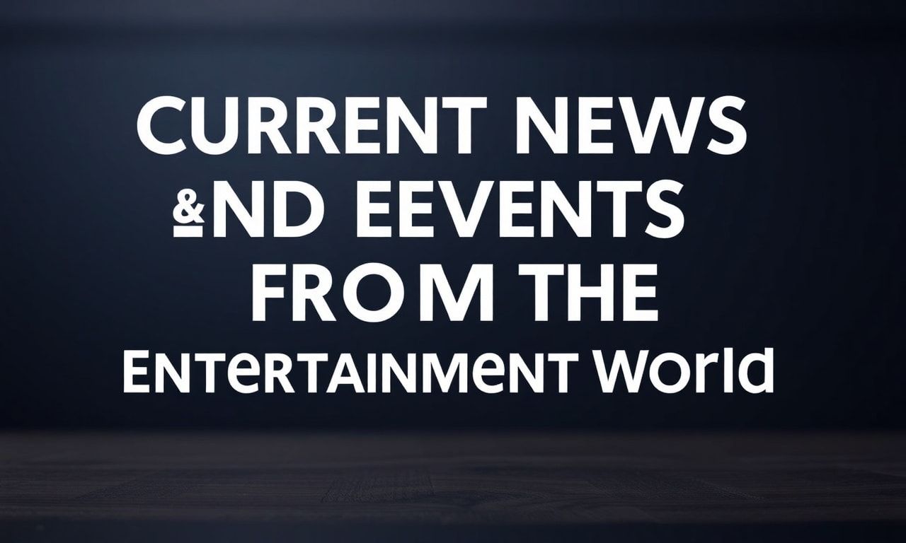 Eğlence Dünyasından Güncel Haberler ve Etkinlikler