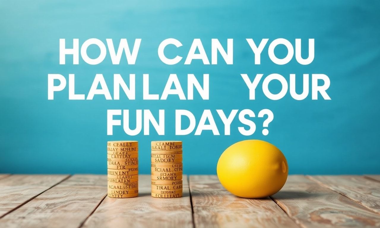 Eğlenceli Günlerinizi Nasıl Planlayabilirsiniz?
