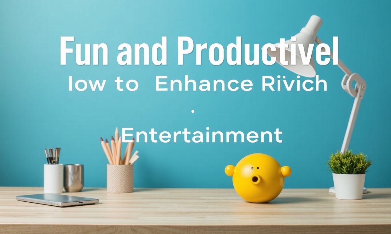 Eğlenceli ve Üretken: Evde Çalışma ve Eğlence Deneyiminizi Nasıl Artırırsınız?