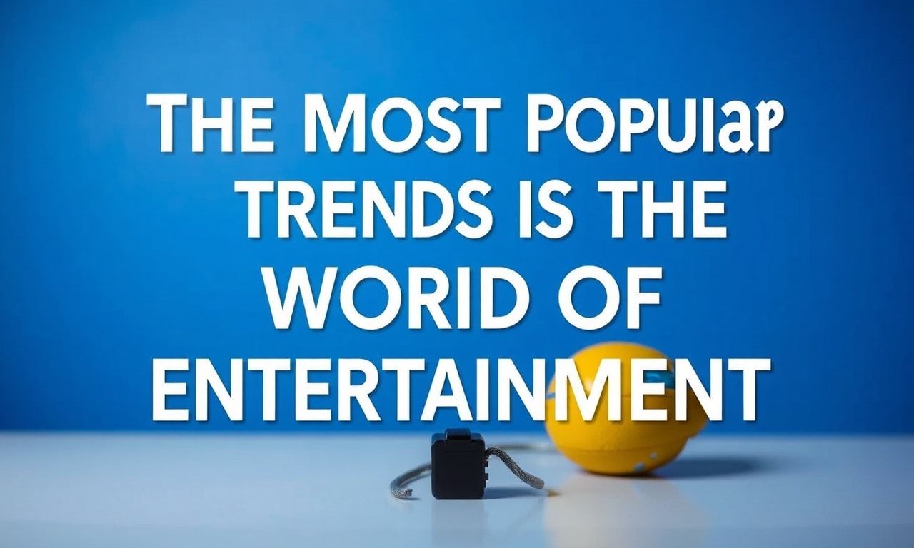Eğlencenin Dünyasında En Popüler Trendler