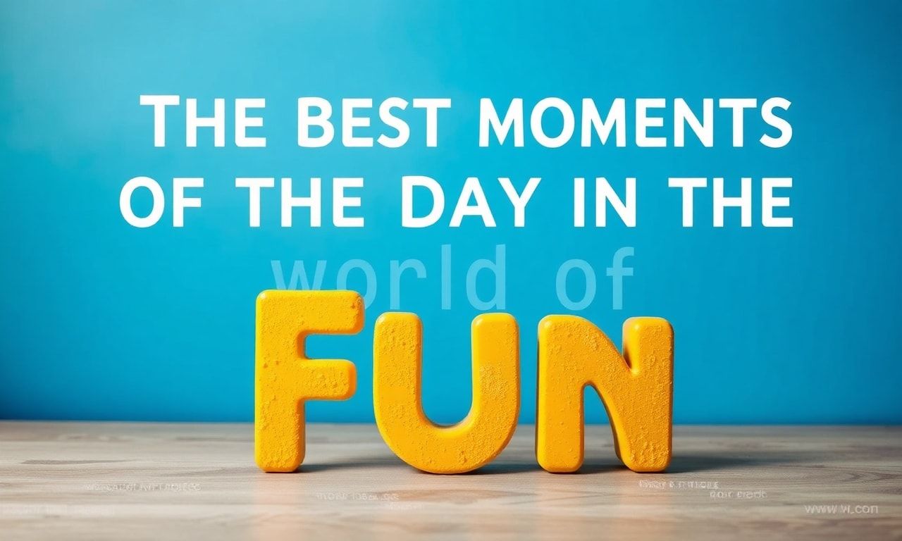 Eğlencenin Dünyasında Günün En İyi Anları