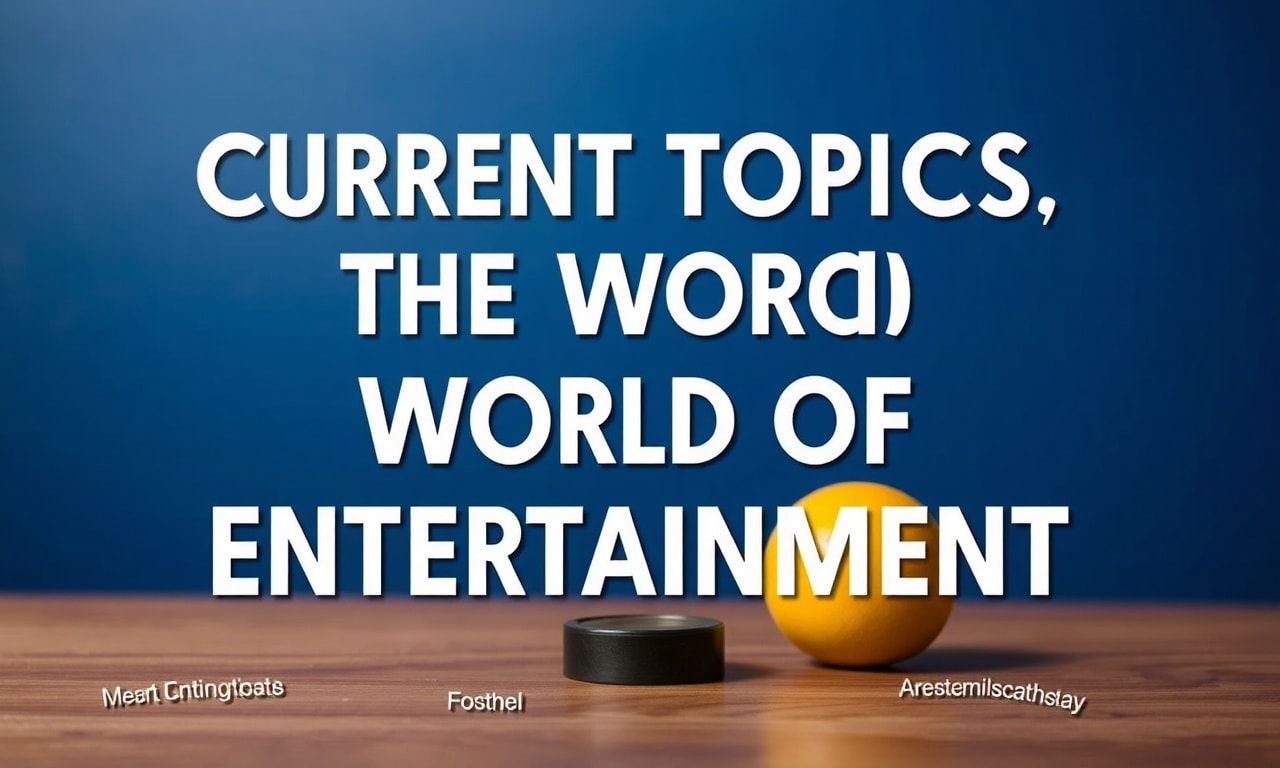 Eğlencenin Dünyasında Güncel Konular
