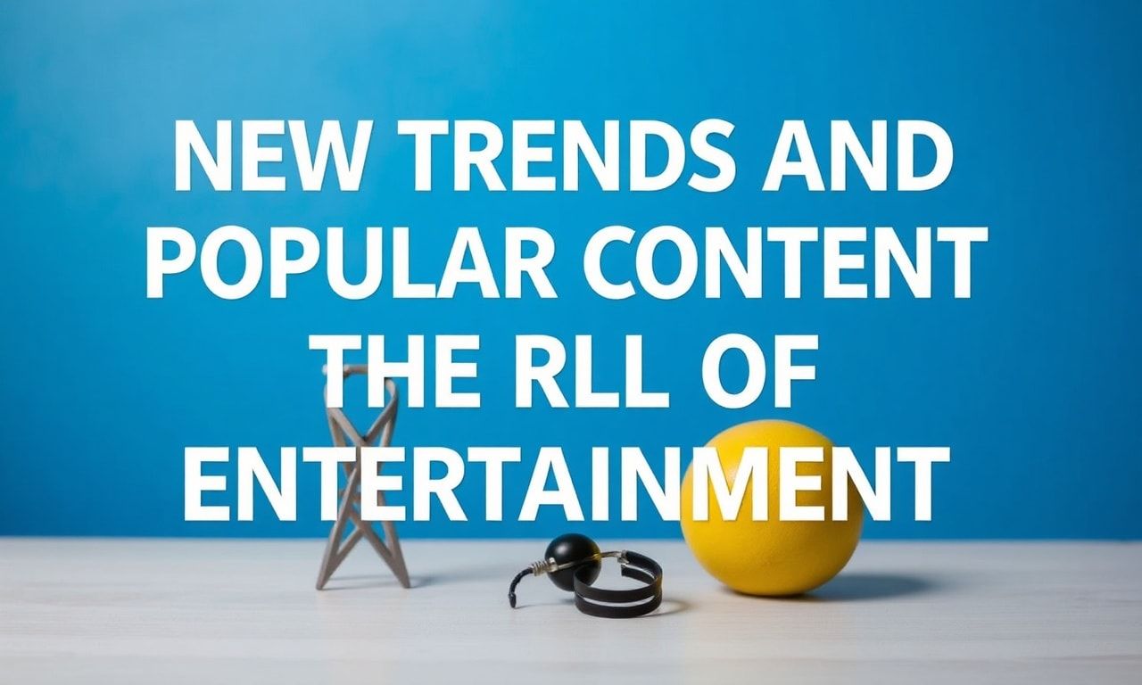 Eğlencenin Dünyasında Yeni Trendler ve Popüler İçerikler